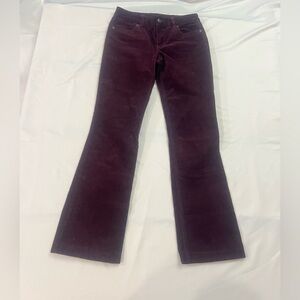 J. Crew Dark Burgundy Flare Jeans